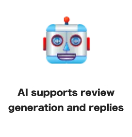 AI supports review generation and replies