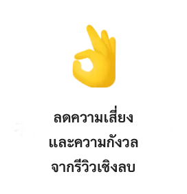 ลดความเสี่ยงและความกังวลจากรีวิวเชิงลบ